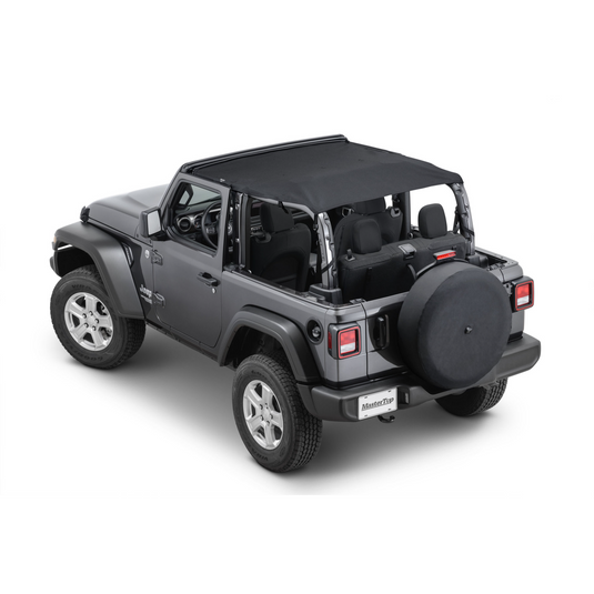MasterTop Bimini Top Plus for 18-23 Jeep Wrangler JL 2-Door