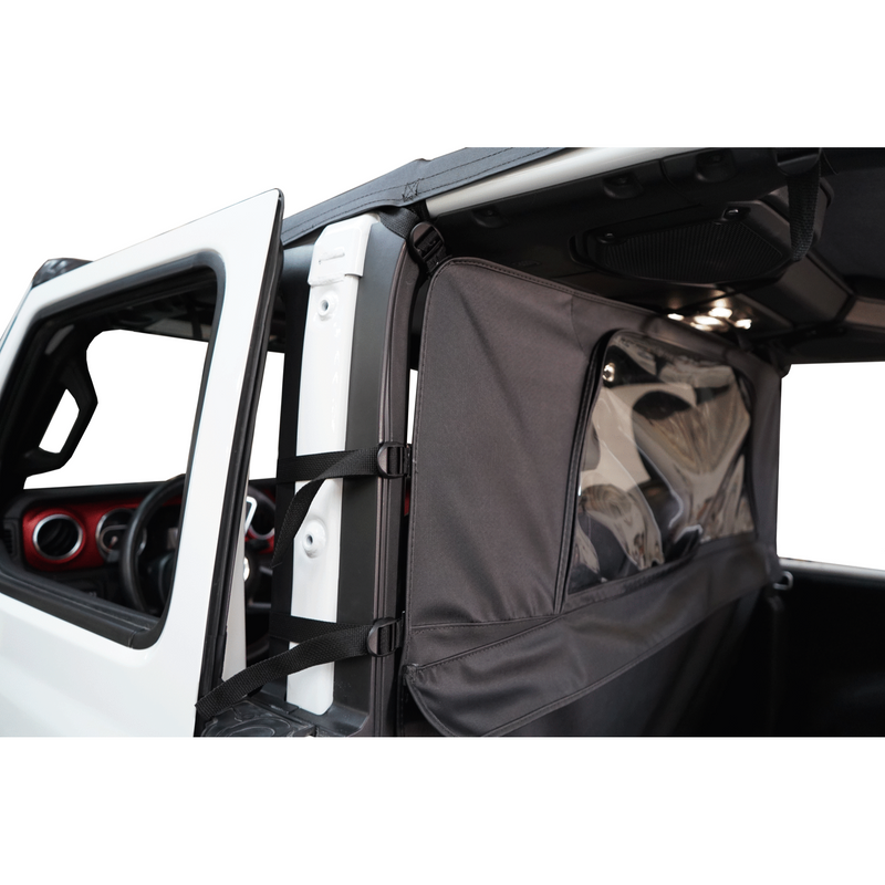 Load image into Gallery viewer, MasterTop Wind Stopper &amp; Tonneau Cover Combo Kit for 18-24 Jeep Wrangler JL 2-Door
