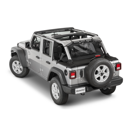 MasterTop Wind Stopper & Tonneau Cover Combo Kit for 18-24 Jeep Wrangler JL Unlimited