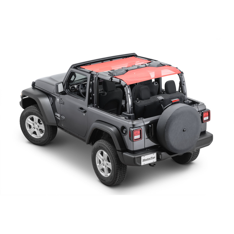 Load image into Gallery viewer, MasterTop ShadeMaker Freedom Mesh Bimini Top Plus for 18-23 Jeep Wrangler JL 2-Door
