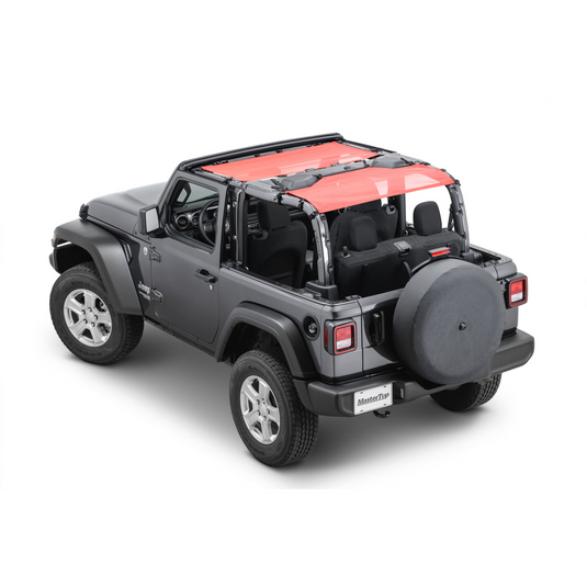 MasterTop ShadeMaker Freedom Mesh Bimini Top Plus for 18-23 Jeep Wrangler JL 2-Door