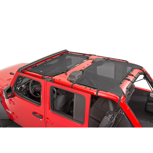 MasterTop ShadeMaker Freedom Mesh Bimini Top Plus for 18-23 Jeep Wrangler JL Unlimited