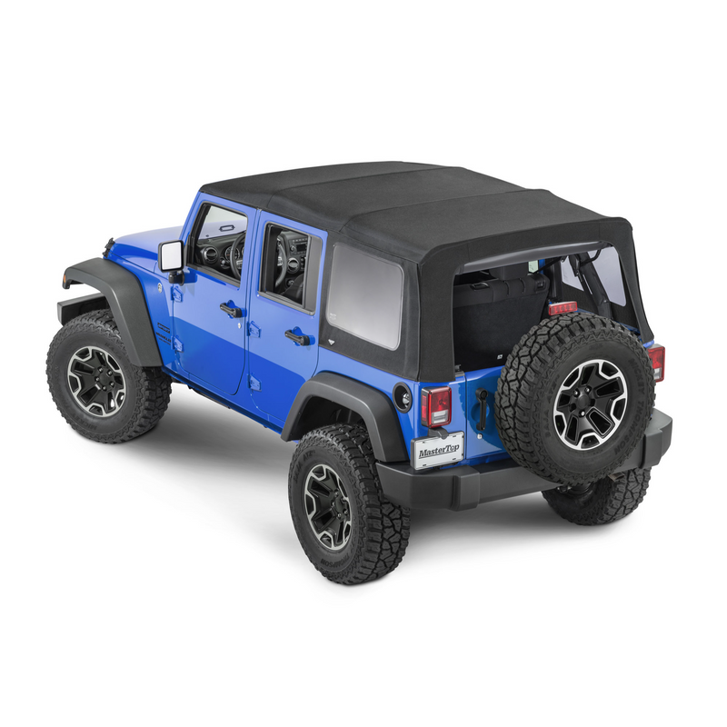 Load image into Gallery viewer, MasterTop Complete Soft Top Kit in MasterTwill® Fabric for 07-18 Jeep Wrangler JK Unlimited 4-Door
