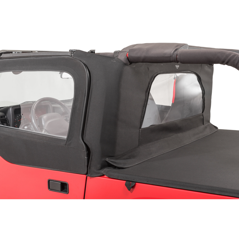 Load image into Gallery viewer, MasterTop Wind Stopper Plus &amp; Tonneau Cover 2 Piece Kit for 97-06 Jeep Wrangler TJ
