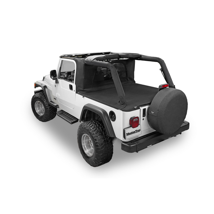 MasterTop Wind Stopper Plus & Tonneau Cover 2 Piece Kit for 04-06 Jeep Wrangler Unlimited LJ