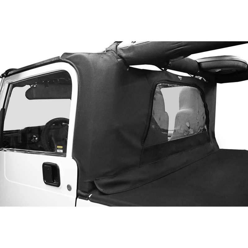 Load image into Gallery viewer, MasterTop Wind Stopper Plus &amp; Tonneau Cover 2 Piece Kit for 04-06 Jeep Wrangler Unlimited LJ
