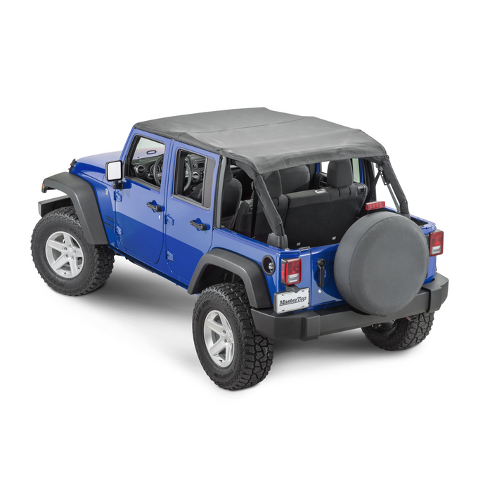 MasterTop Bimini Top Plus for 07-18 Jeep Wrangler Unlimited JK