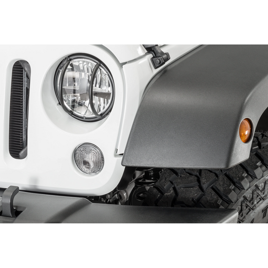 TACTIK Euro Style Headlight Guards for 07-18 Jeep Wrangler JK