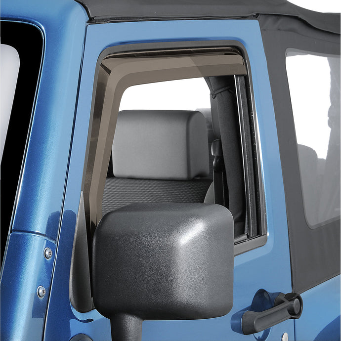 Quadratec 2pc Window Visors for 07-18 Jeep Wrangler JK