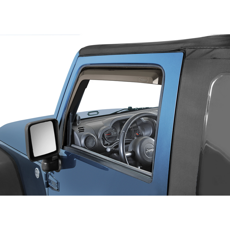 Load image into Gallery viewer, Quadratec 2pc Window Visors for 07-18 Jeep Wrangler JK
