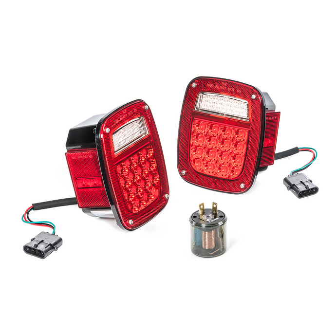 Quadratec LED Tail Light Kit for 91-95 Jeep Wrangler YJ