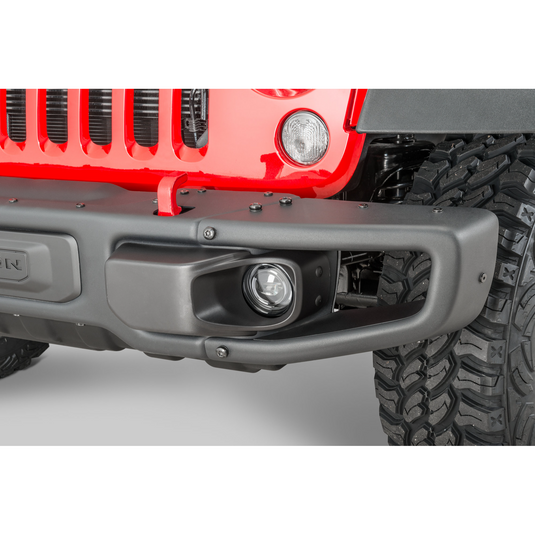 Quadratec LED Fog Lights Kit for 07-23 Jeep Wrangler JL (with Rubicon Steel Bumper) & JK (with 10th Anniversary Bumper)
