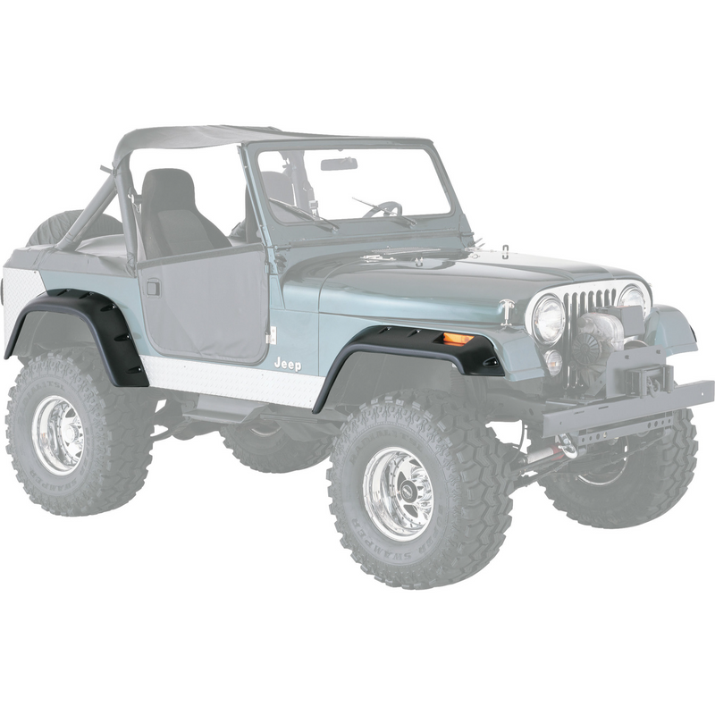 Load image into Gallery viewer, Quadratec 6&quot; Pocket Style Fender Flares for 76-86 Jeep CJ-5 &amp; CJ-7
