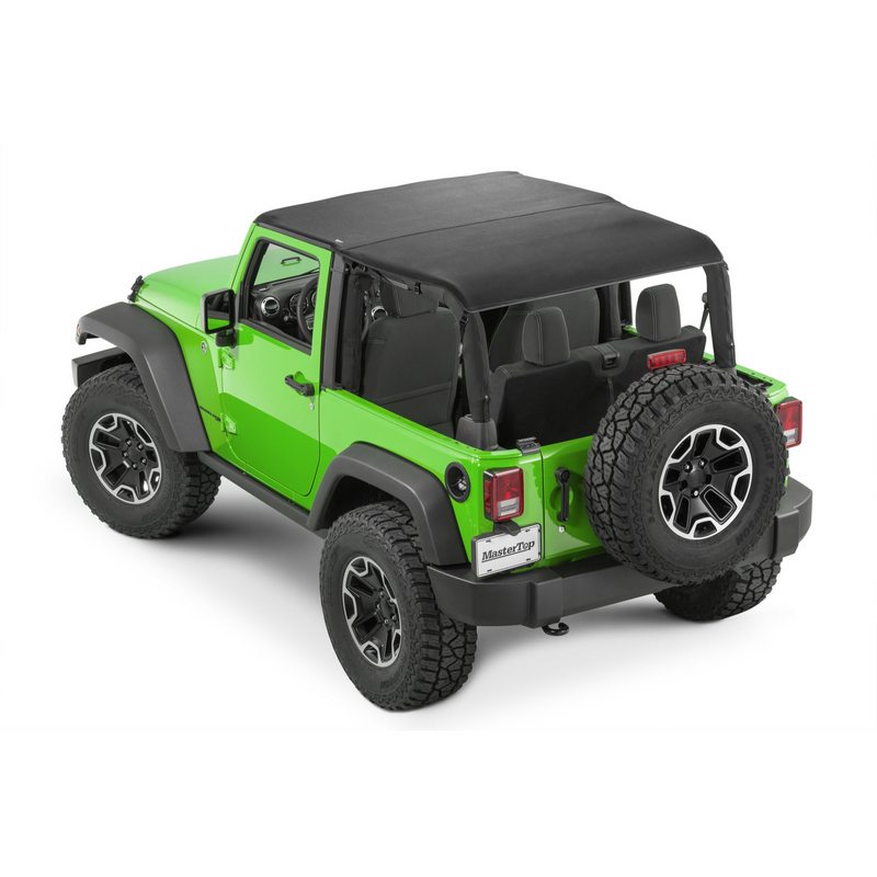 Load image into Gallery viewer, MasterTop Cable Style Bimini Top Plus in MasterTwill® Fabric for 07-18 Jeep Wrangler JK 2-Door
