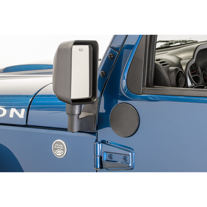 Load image into Gallery viewer, Quadratec Mirror Relocation Bracket with Fill Plate For 07-18 Jeep Wrangler JK
