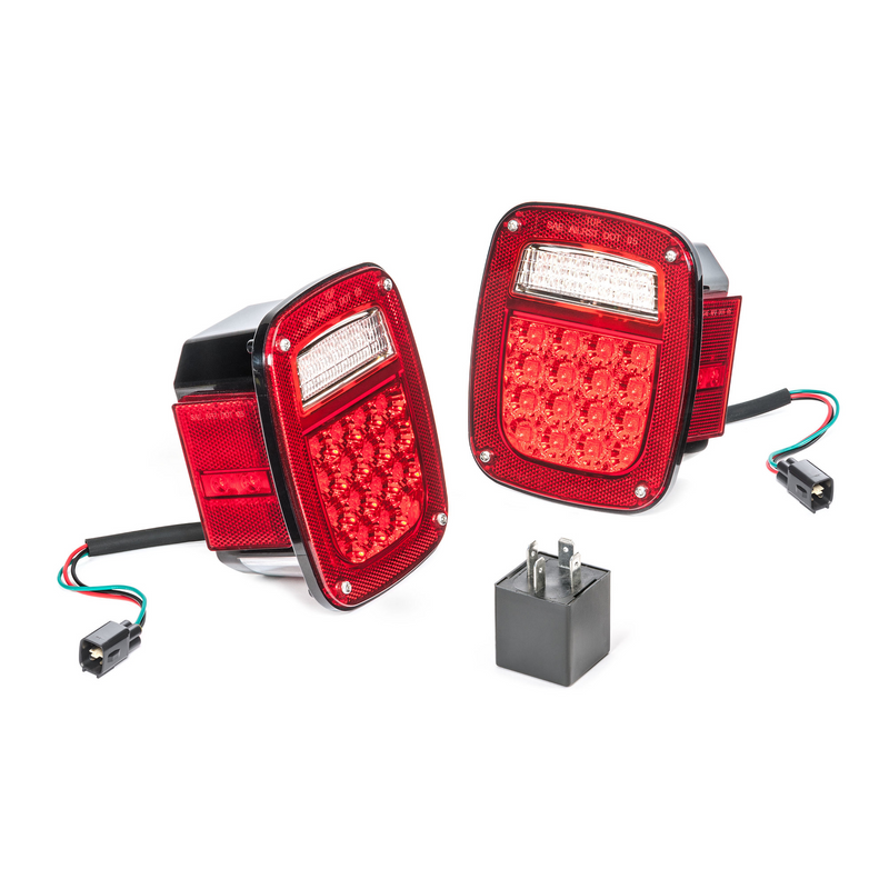 Load image into Gallery viewer, Quadratec LED Tail Light Kit for 98-00 Jeep Wrangler TJ
