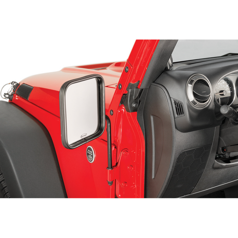 Load image into Gallery viewer, Quadratec Adventure Mirrors with Square Head for 76-24 Jeep Wrangler JL, JK, TJ, YJ, CJ &amp; Gladiator JT
