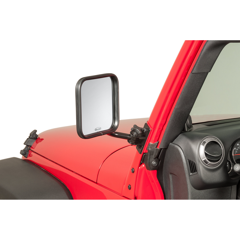 Load image into Gallery viewer, Quadratec Quick Release Mirrors with Square Head for 97-18 Jeep Wrangler TJ, Unlimited, Wrangler &amp; Wrangler Unlimited JK
