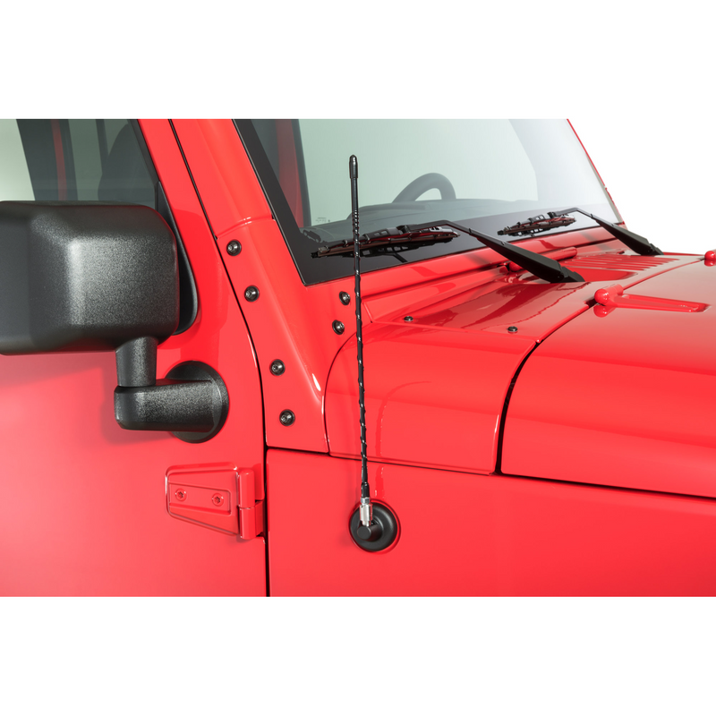 Load image into Gallery viewer, Quadratec 16&quot; Hi Performance AM/FM Stubby Antenna for 07-23 Jeep Wrangler JL, JK &amp; Gladiator JT
