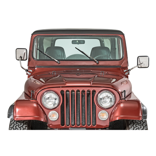 Quadratec Dual Replacement Mirror Set for 76-86 Jeep CJ5 & CJ7