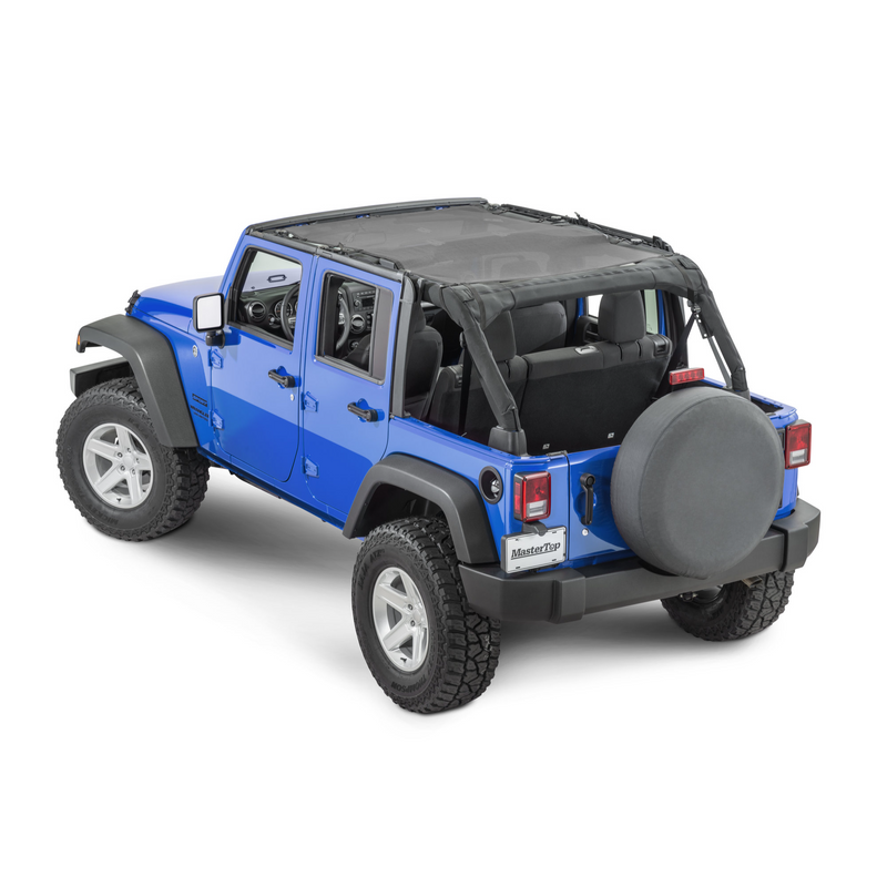 Load image into Gallery viewer, MasterTop ShadeMaker Freedom Mesh Bimini Top Plus for 07-18 Jeep Wrangler Unlimited JK
