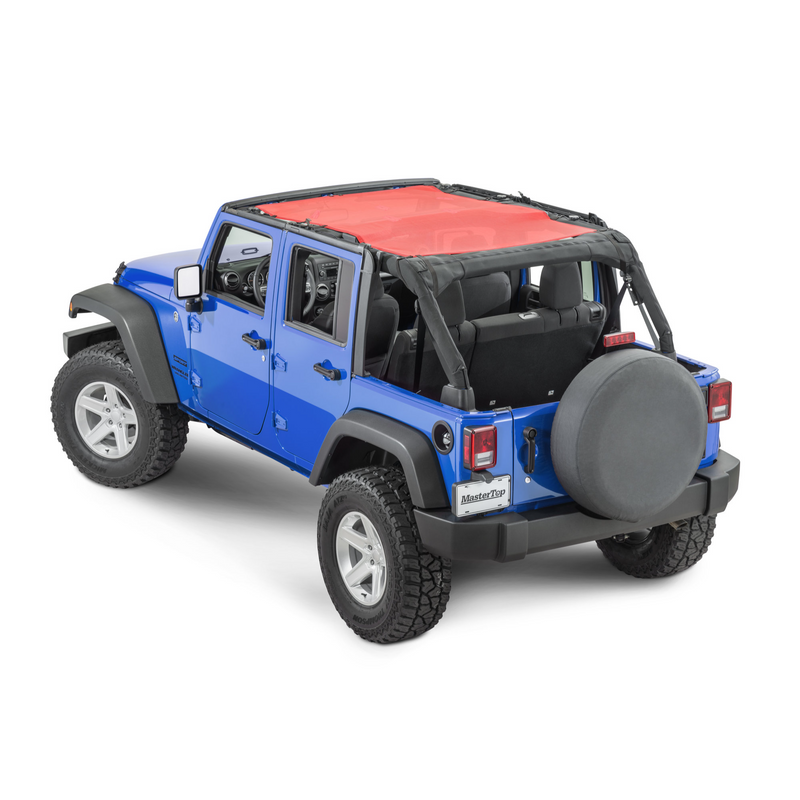 Load image into Gallery viewer, MasterTop ShadeMaker Freedom Mesh Bimini Top Plus for 07-18 Jeep Wrangler Unlimited JK
