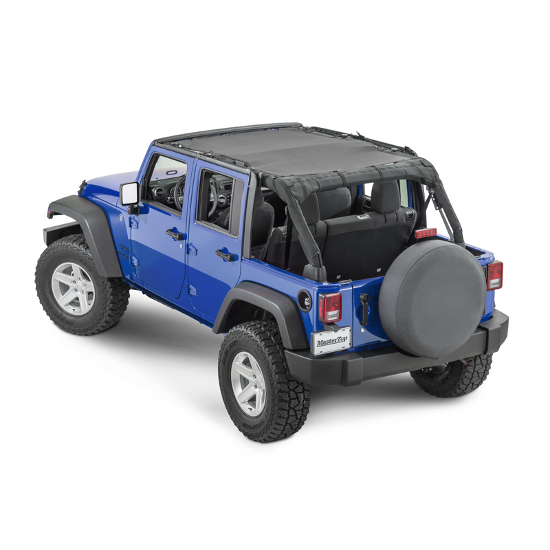 Load image into Gallery viewer, MasterTop ShadeMaker Mesh Bimini Top Plus for 07-18 Jeep Wrangler Unlimited JK
