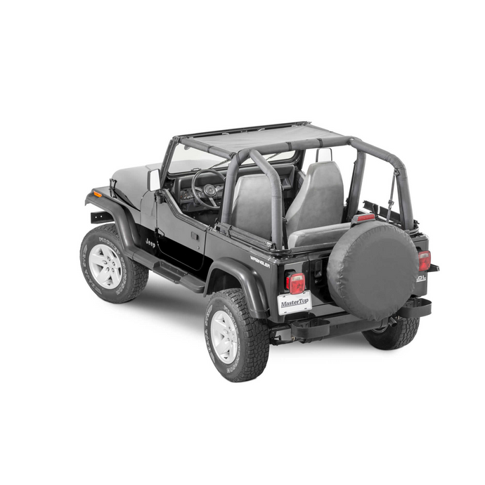 MasterTop ShadeMaker Mesh Bimini Top for 87-95 Jeep Wrangler YJ