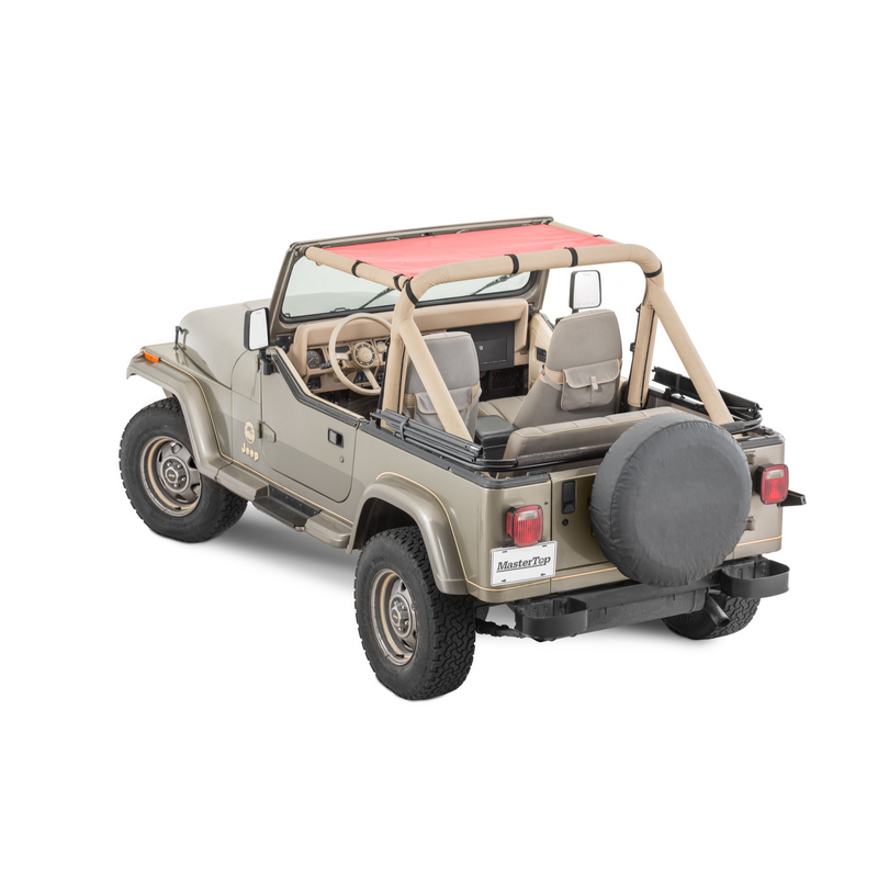 Load image into Gallery viewer, MasterTop ShadeMaker Mesh Bimini Top for 87-95 Jeep Wrangler YJ
