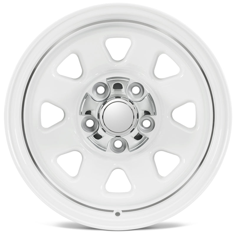 Load image into Gallery viewer, Quadratec CJ Retro Alloy Wheel for 07-23 Jeep Wrangler JK, JL and Gladiator JT
