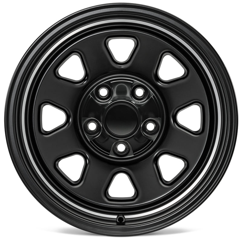 Load image into Gallery viewer, Quadratec CJ Retro Alloy Wheel for 07-23 Jeep Wrangler JK, JL and Gladiator JT
