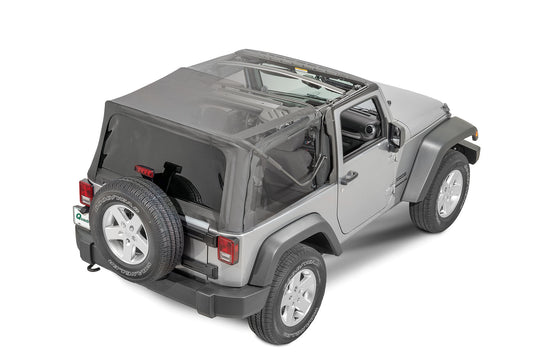 QuadraTop Gen II Complete Soft Top in Premium Sailcloth for 07-18 Jeep Wrangler JK