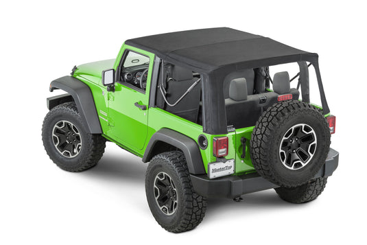 MasterTop Complete Soft Top Kit in MasterTwill® Fabric for 07-18 Jeep Wrangler JK