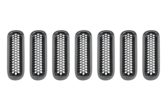 TACTIK Snap-In Grille Inserts for 07-18 Jeep Wrangler JK