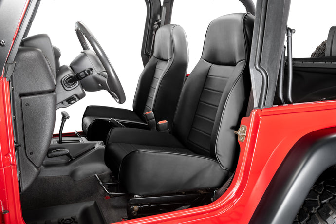 Quadratec Heritage Premium Front Seats for 76-06 Jeep CJs and Wranglers