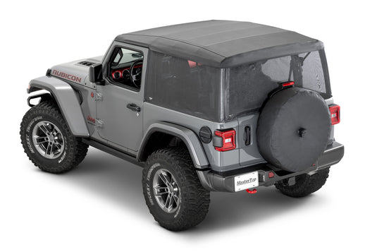 MasterTop Mesh Trail Screens for 18-23 Jeep Wrangler JL 2-Door with Factory Soft Top