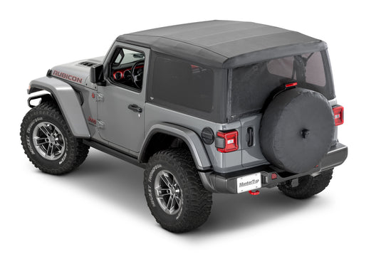 MasterTop Mesh Trail Screens for 18-23 Jeep Wrangler JL 2-Door with Factory Soft Top
