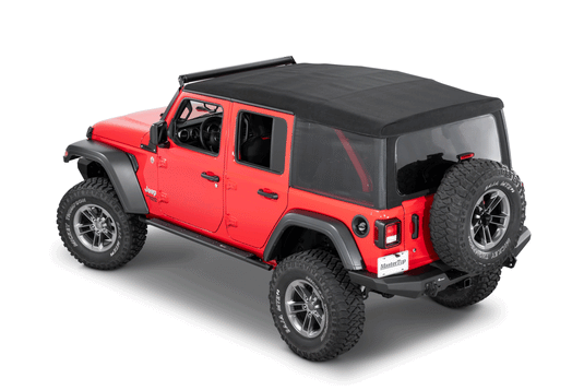 MasterTop Mesh Trail Screens for 18-23 Jeep Wrangler JL Unlimited with Factory Soft Top