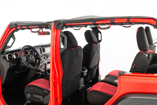 MasterTop Bimini Plus Top with Integrated Grab Handles for 18-23 Jeep Wrangler JL Unlimited