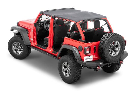 MasterTop Bimini Plus Top with Integrated Grab Handles for 18-23 Jeep Wrangler JL Unlimited