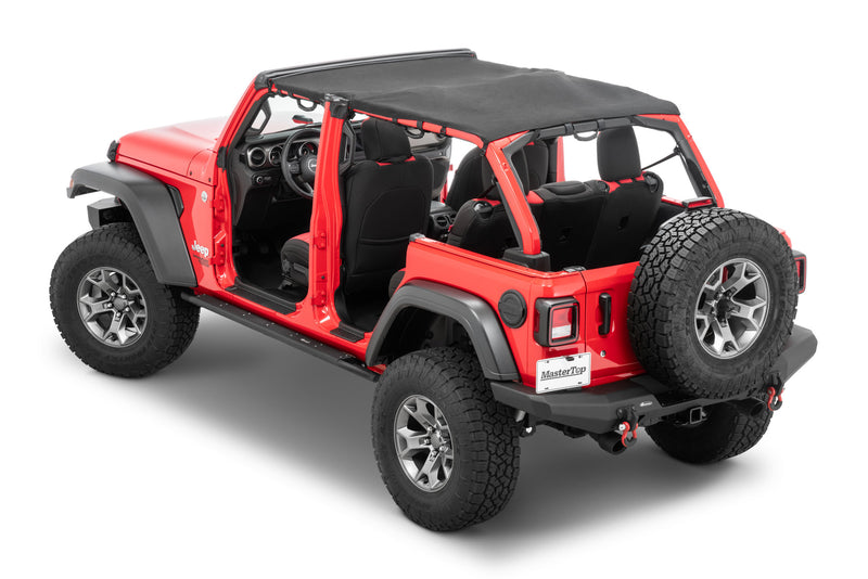 Load image into Gallery viewer, MasterTop Bimini Plus Top with Integrated Grab Handles for 18-23 Jeep Wrangler JL Unlimited
