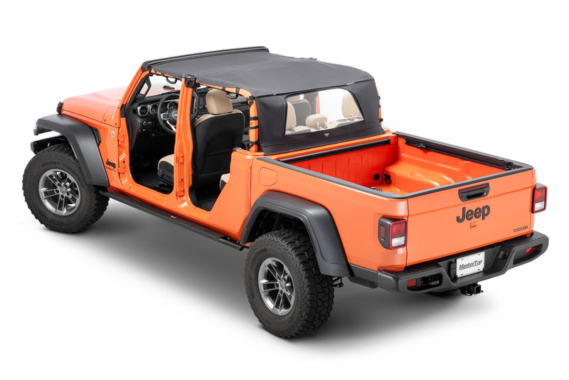 Load image into Gallery viewer, MasterTop Bimini Top Plus &amp; Wind Stopper Combo with Integrated Grab Handles for Jeep Gladiator JT
