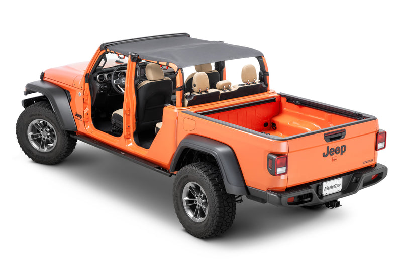 Load image into Gallery viewer, MasterTop Bimini Top Plus &amp; Wind Stopper Combo with Integrated Grab Handles for Jeep Gladiator JT
