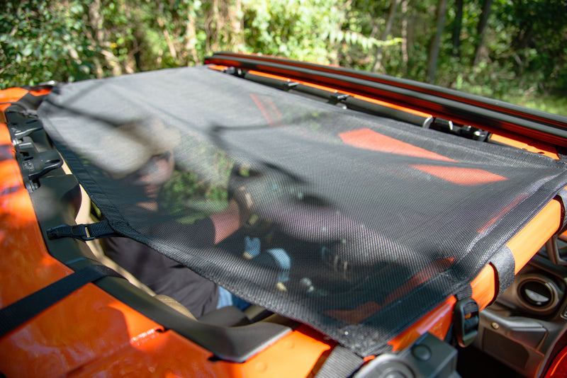 Load image into Gallery viewer, MasterTop Mesh Bimini Plus Top with Integrated Grab Handles For Jeep Gladiator JT
