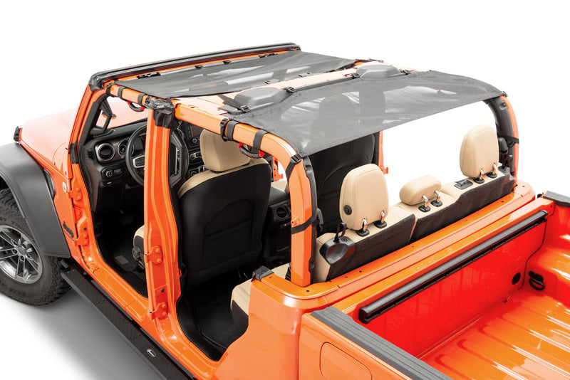 Load image into Gallery viewer, MasterTop Mesh Bimini Plus Top with Integrated Grab Handles For Jeep Gladiator JT
