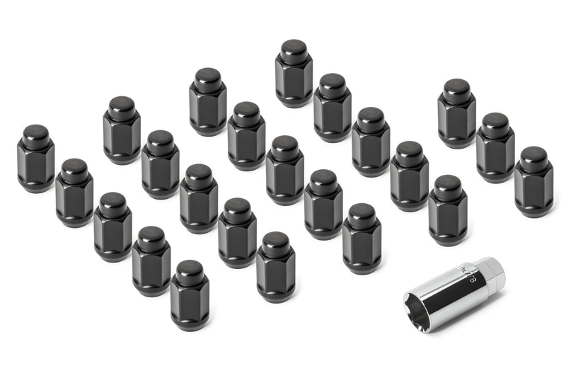 Load image into Gallery viewer, Quadratec 23 Piece Classic Acorn Style Wheel Lug Nut Kit for 18-23 Jeep Wrangler JL &amp; Gladiator JT
