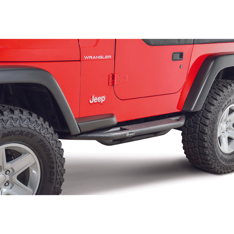 Load image into Gallery viewer, Quadratec QRC Side Armor with Step for 87-06 Jeep Wrangler YJ &amp; TJ
