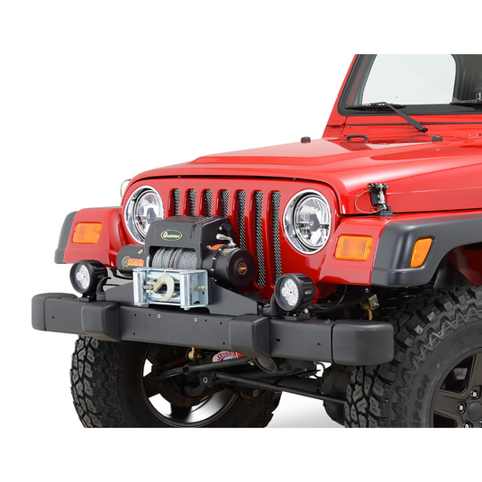 Quadratec Premium Raised Winch Mounting Plate for 87-06 Jeep Wrangler YJ, TJ & TJ Unlimited