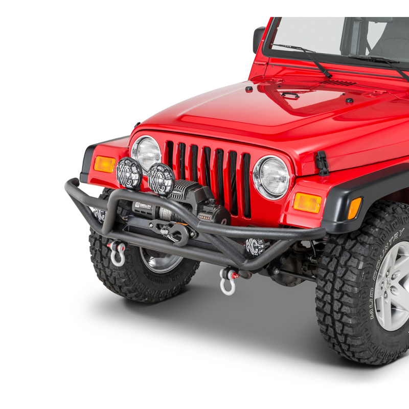 Load image into Gallery viewer, Quadratec QRC Front Bumper Without Winch &amp; Mount for 87-06 Jeep Wrangler YJ, TJ &amp; Unlimited
