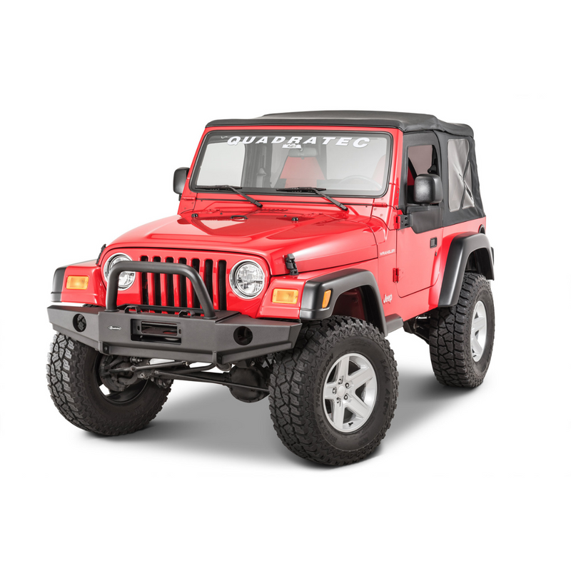 Load image into Gallery viewer, Quadratec Winch Ready Bull Bar Front Bumpers for 97-06 Jeep Wrangler TJ &amp; Unlimited
